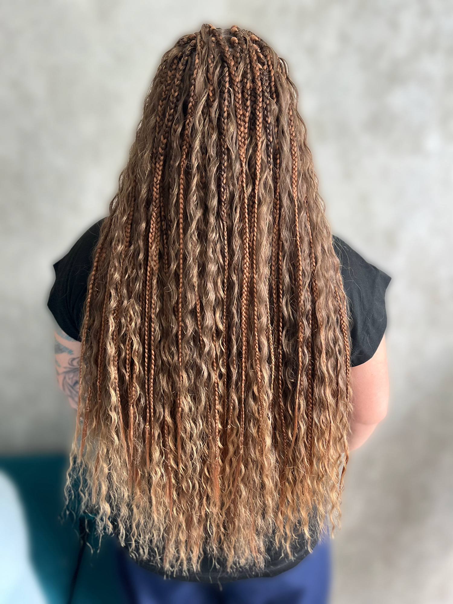 Boho braids, portfolio photo
