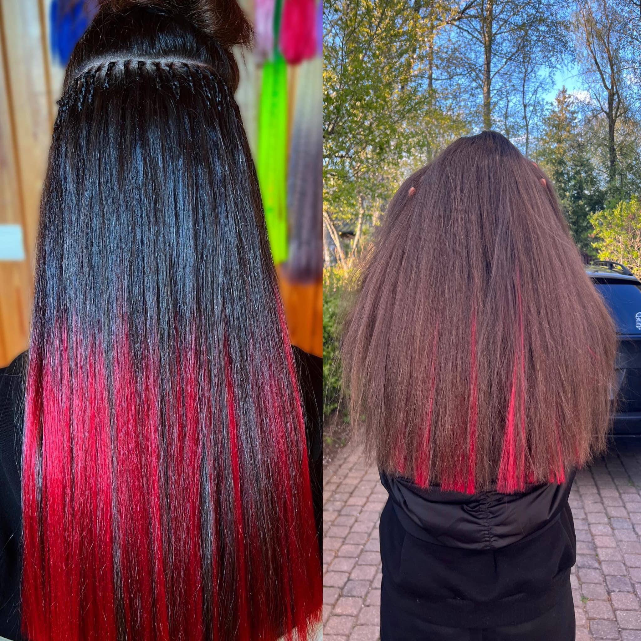 Colourful hair extensions, gallery photo 05